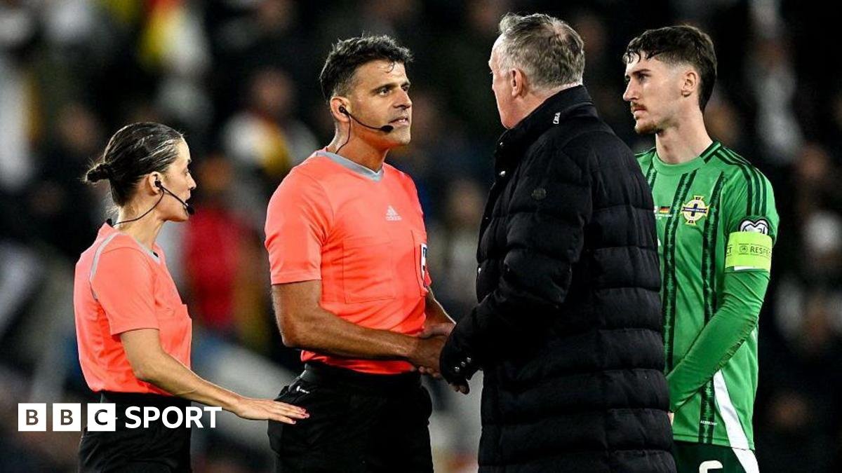 Northern Ireland 0-1 Germany: Michael O’Neill critical of ‘over fussy’ referee in Germany loss