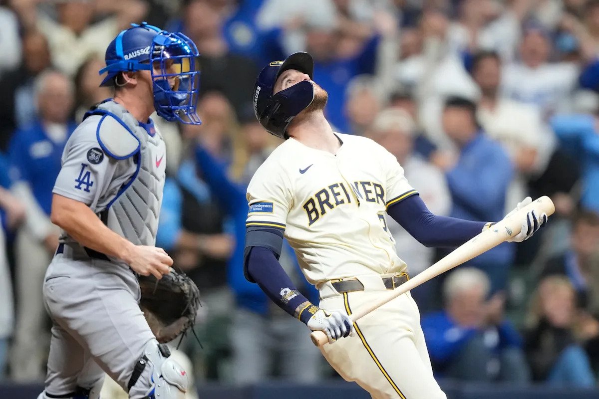 MLB Playoffs 2025: Brewers’ Brice Turang addresses dodging near-HPB before game-inning strikeout vs. Dodgers: ‘A natural reaction’