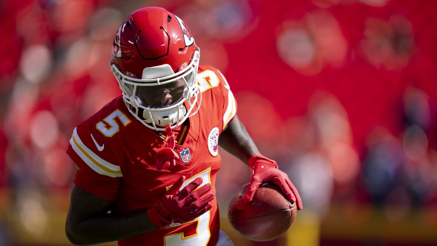 Hollywood Brown TD reception gives Chiefs 20-10 lead
