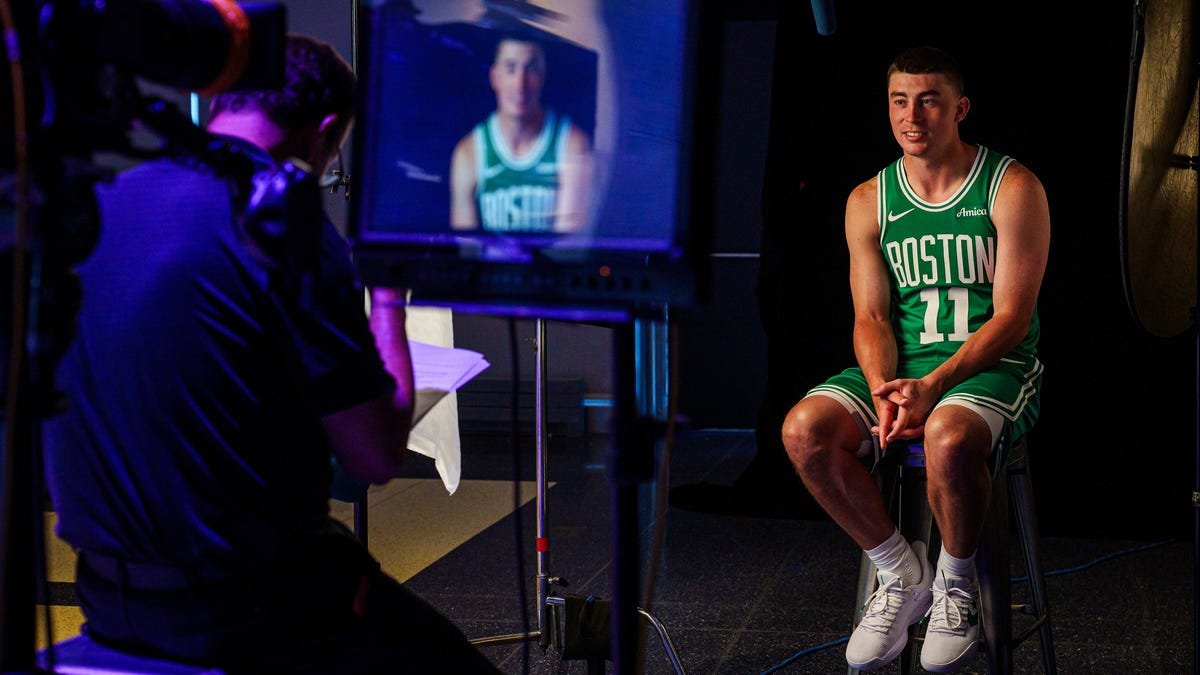 Payton Pritchard on how he works on his defense with the Celtics