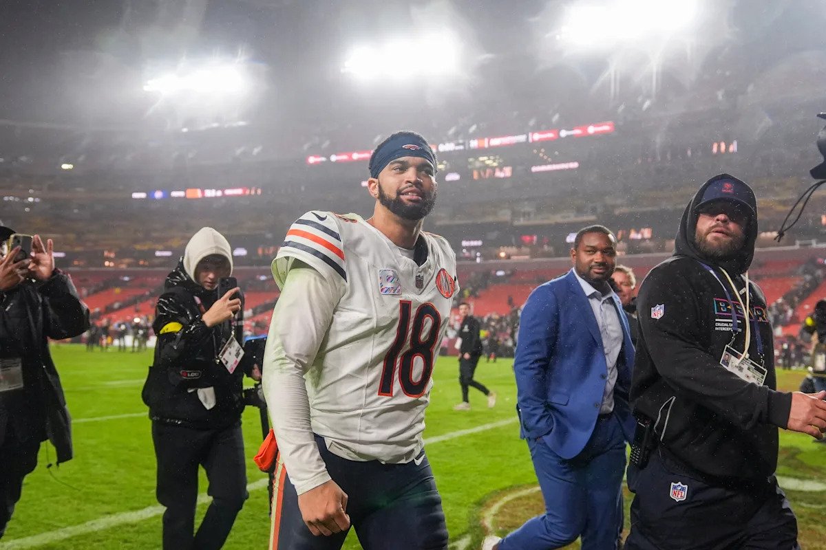 Caleb Williams trolls Troy Aikman over his ‘just luck’ comment during Bears’ ‘Monday Night Football’ win over Commanders