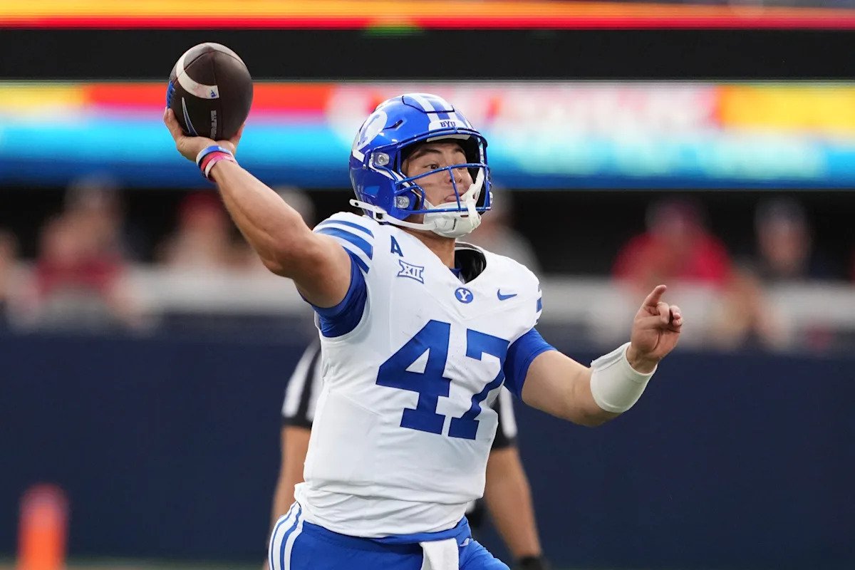 Bachmeier runs for 7-yard TD in second OT, No. 18 BYU beats Arizona 33-27 to stay undefeated
