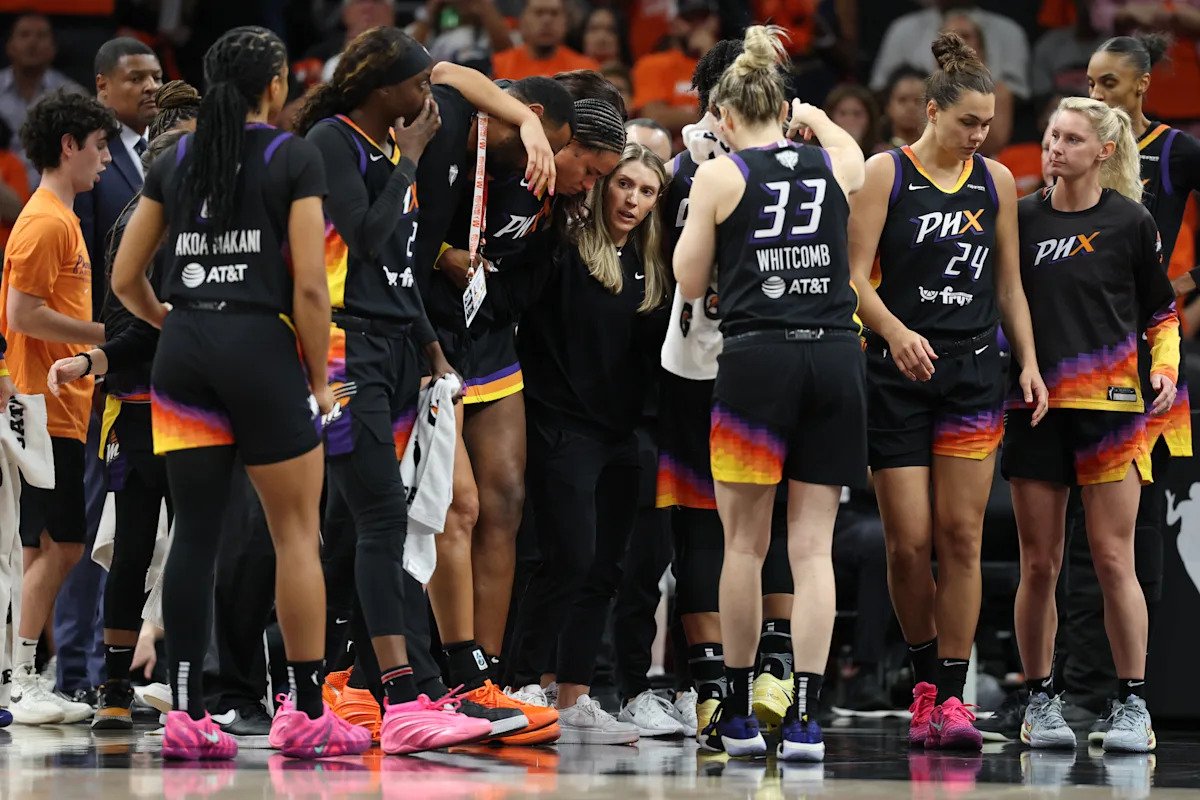 WNBA Finals: Phoenix star Satou Sabally helped off the court after scary head injury in Game 3 vs. Aces