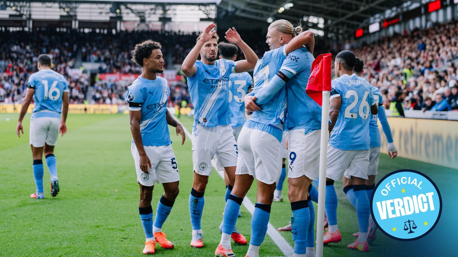 Early Haaland strike at Brentford earns landmark win for Guardiola